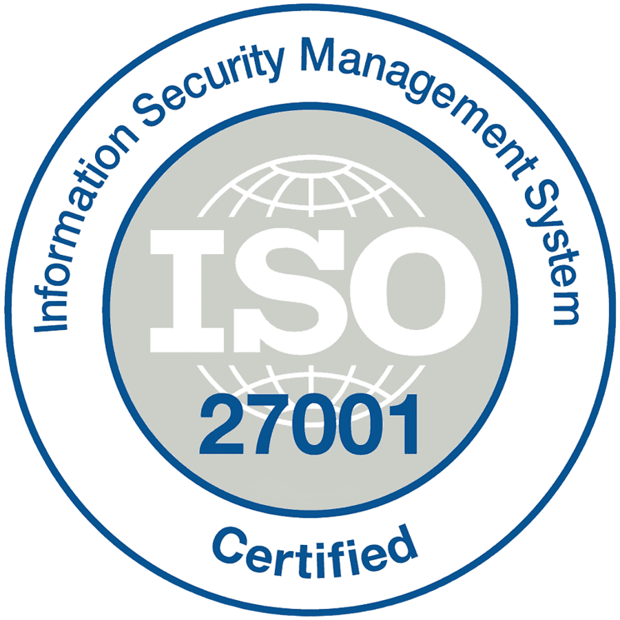ISO/IEC 27001 Information Security Management System — Certified